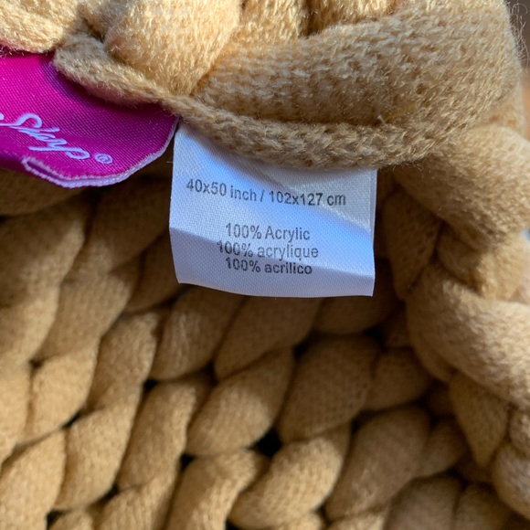 Donna Sharp Chunky Knit Throw 40x50 - Picture 5 of 5